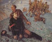 Kuzma Petrov-Vodkin Death of the Commissar Sweden oil painting artist